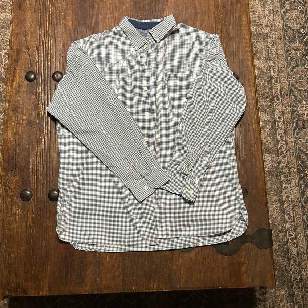 Van Heusen Blue Checkered Casual Shirt